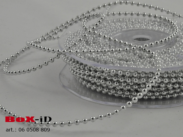 Bead Chain silber 3mm X 15m